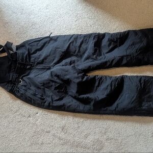 Juniors Black Ski Bib